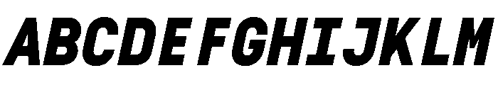 29LTZawi BlackSlanted Font UPPERCASE