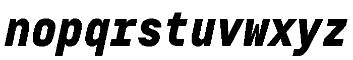 29LTZawi BlackSlanted Font LOWERCASE