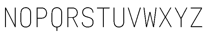 29LTZawi ExtraLight Instance Font UPPERCASE