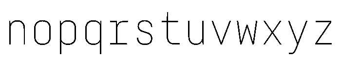 29LTZawi ExtraLight Instance Font LOWERCASE