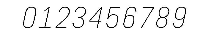 29LTZawi ExtraLightSlanted Font OTHER CHARS