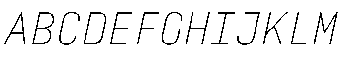 29LTZawi ExtraLightSlanted Font UPPERCASE