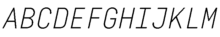 29LTZawi LightSlanted Font UPPERCASE
