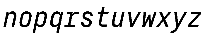 29LTZawi MediumSlanted Font LOWERCASE
