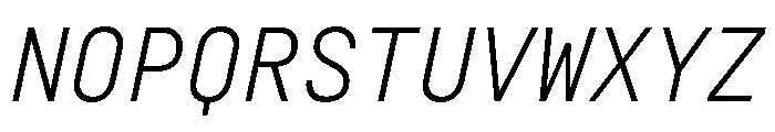29LTZawi Slanted Font UPPERCASE