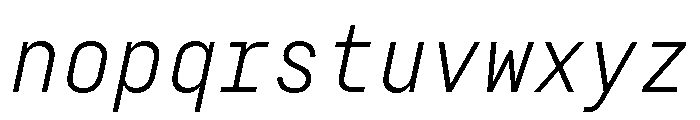 29LTZawi Slanted Font LOWERCASE