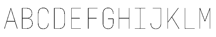 29LTZawi Thin Instance Font UPPERCASE