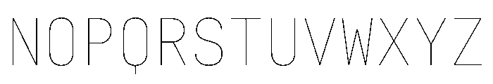 29LTZawi Thin Instance Font UPPERCASE