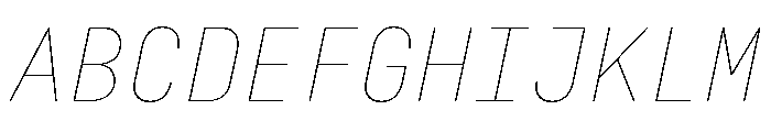 29LTZawi ThinSlanted Font UPPERCASE