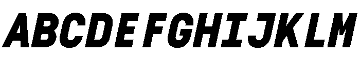 29LTZawiSlanted BlackSlanted Instance Font UPPERCASE