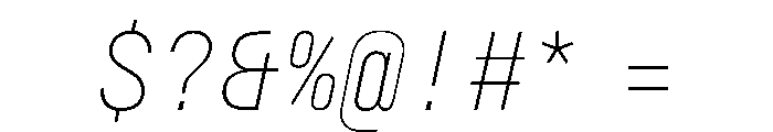 29LTZawiSlanted ExtraLightSlanted Instance Font OTHER CHARS