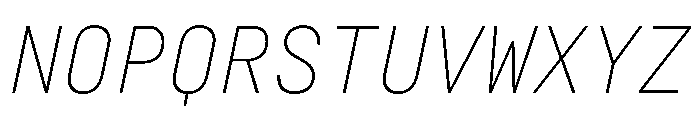 29LTZawiSlanted ExtraLightSlanted Instance Font UPPERCASE