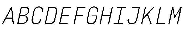 29LTZawiSlanted LightSlanted Instance Font UPPERCASE