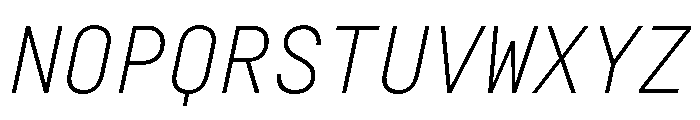 29LTZawiSlanted LightSlanted Instance Font UPPERCASE