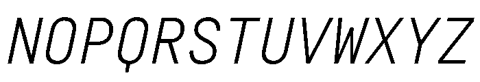 29LTZawiSlanted Slanted Instance Font UPPERCASE