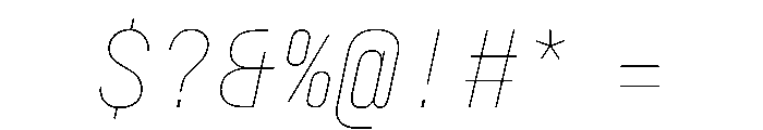 29LTZawiSlanted ThinSlanted Instance Font OTHER CHARS