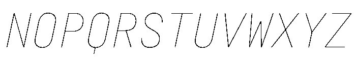 29LTZawiSlanted ThinSlanted Instance Font UPPERCASE