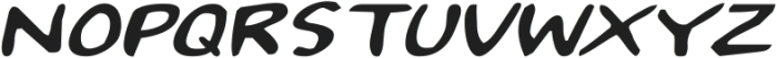 2Toon Expanded Italic ttf (400) Font UPPERCASE