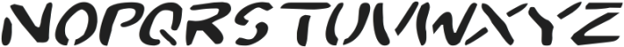 2Toon Expanded Italic ttf (400) Font LOWERCASE