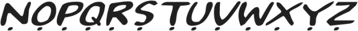 2Toon2 Expanded Italic ttf (400) Font UPPERCASE