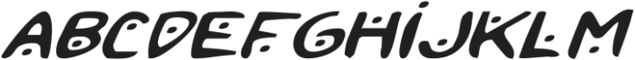 2Toon2 Expanded Italic ttf (400) Font LOWERCASE