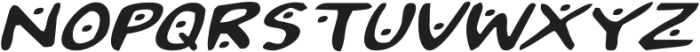 2Toon2 Expanded Italic ttf (400) Font LOWERCASE