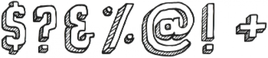 3-D Sketch otf (400) Font OTHER CHARS