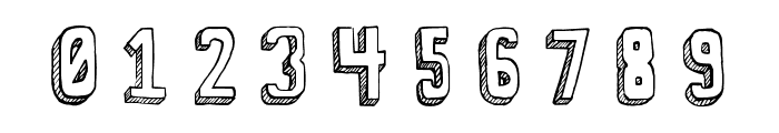 3-D Sketch Regular Font OTHER CHARS