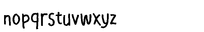 3 AM Scribbles Bouncing Font LOWERCASE