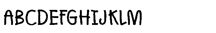 3 AM Scribbles Regular Font UPPERCASE
