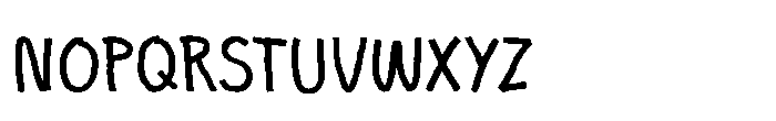 3 AM Scribbles Regular Font UPPERCASE