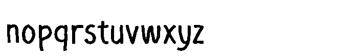 3 AM Scribbles Regular Font LOWERCASE