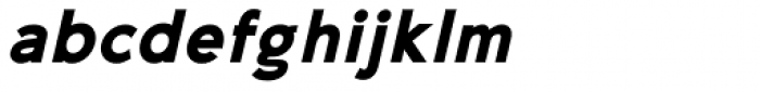 35-FTR Black Oblique Font LOWERCASE