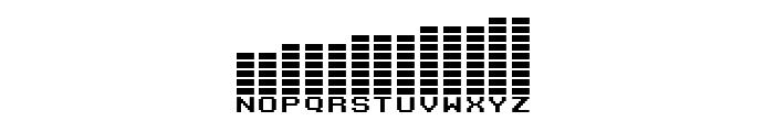 395 equalizer 2 Font LOWERCASE