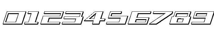 3AGLE 3D Italic Font OTHER CHARS