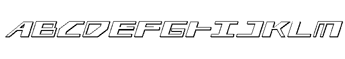 3AGLE 3D Italic Font UPPERCASE