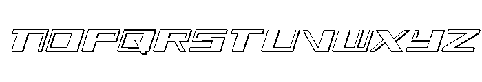 3AGLE 3D Italic Font UPPERCASE