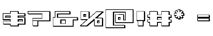 3AGLE 3D Font OTHER CHARS