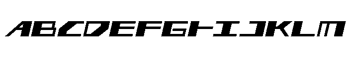 3AGLE Bold Semi-Italic Font UPPERCASE