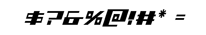 3AGLE Condensed Italic Font OTHER CHARS