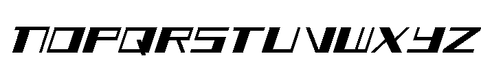 3AGLE Condensed Italic Font UPPERCASE