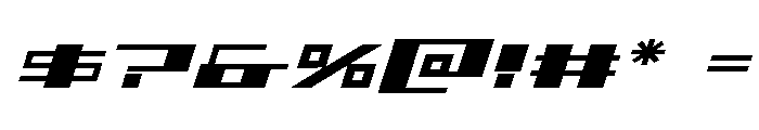 3AGLE Expanded Italic Font OTHER CHARS