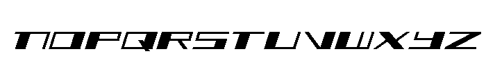 3AGLE Expanded Italic Font UPPERCASE