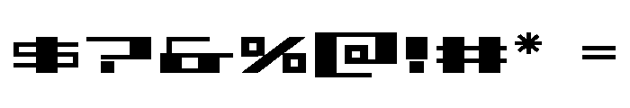 3AGLE Expanded Font OTHER CHARS