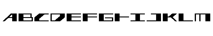 3AGLE Expanded Font UPPERCASE