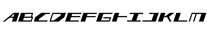 3AGLE Italic Font UPPERCASE