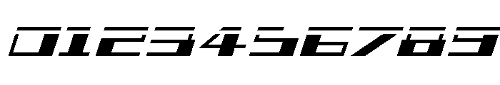 3AGLE Laser Italic Font OTHER CHARS