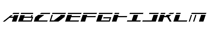 3AGLE Laser Italic Font UPPERCASE