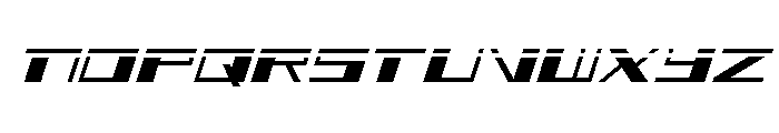 3AGLE Laser Italic Font UPPERCASE