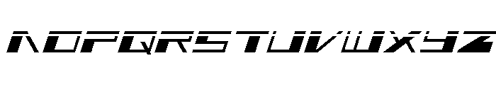 3AGLE Laser Italic Font LOWERCASE